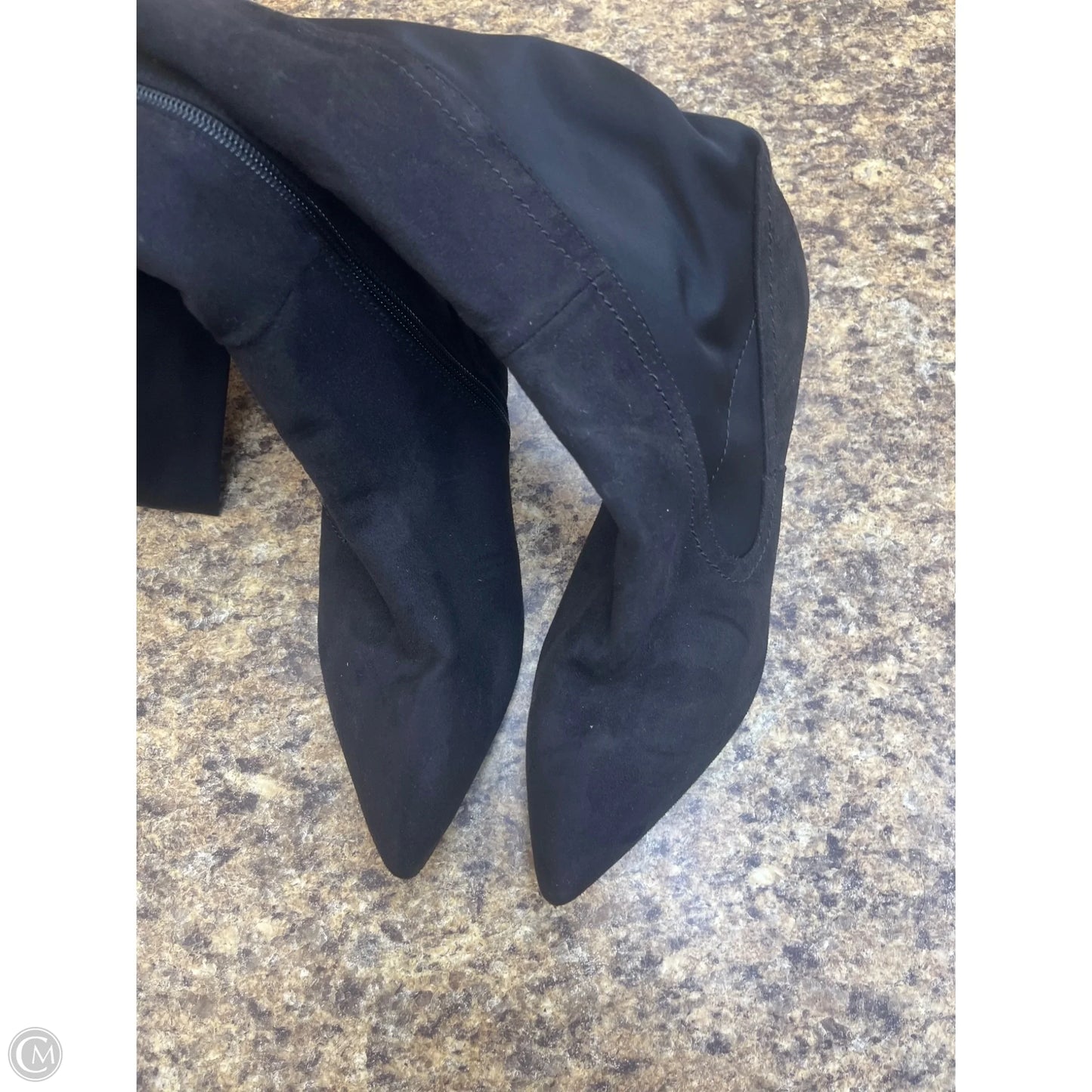 Boots Knee Heels By Wild Diva In Black, Size: 10