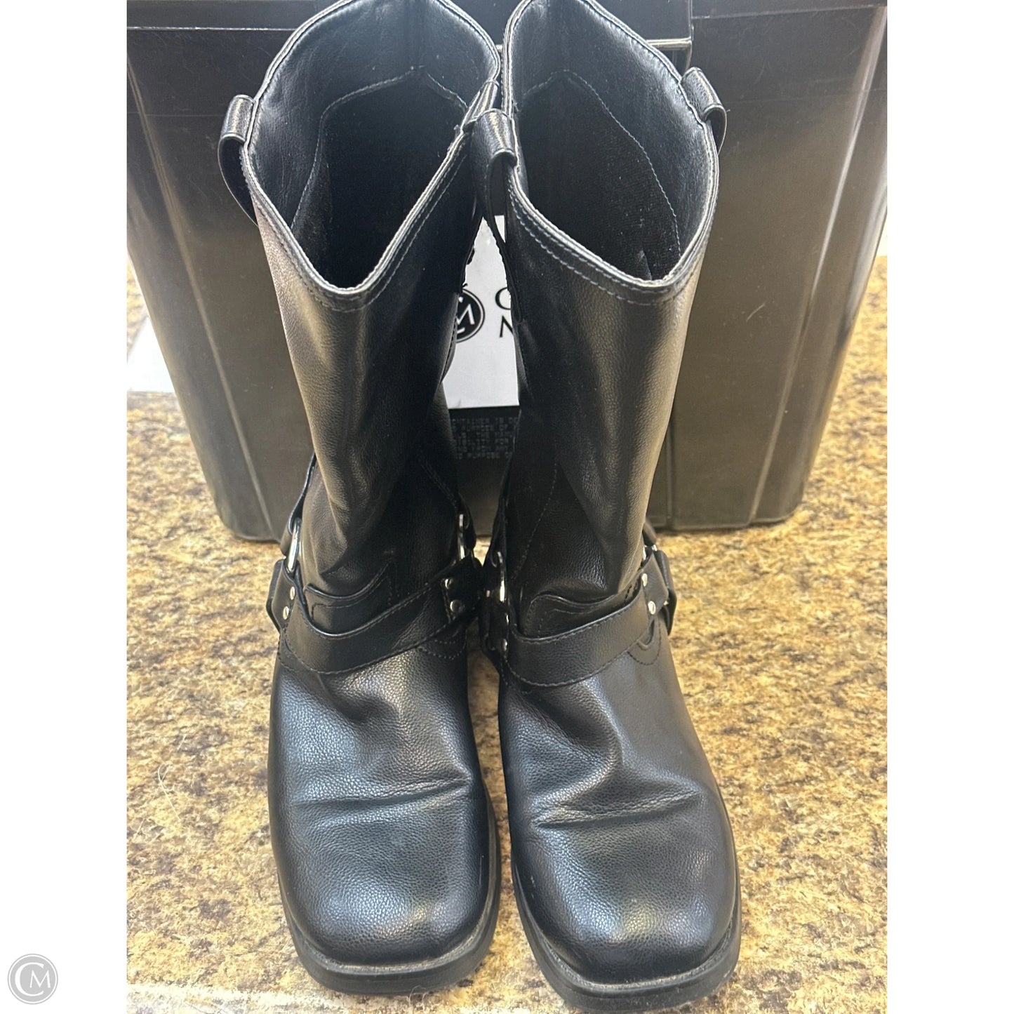 Boots Mid-calf Heels By Forever 21 In Black, Size: 8