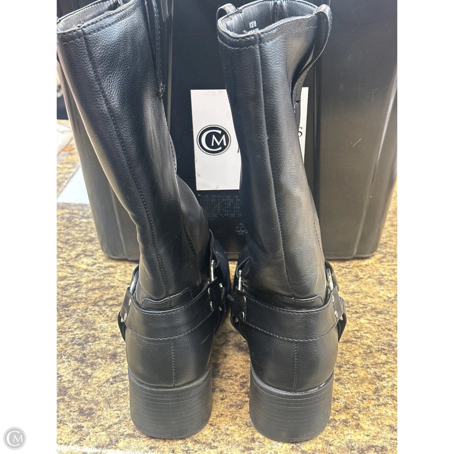 Boots Mid-calf Heels By Forever 21 In Black, Size: 8