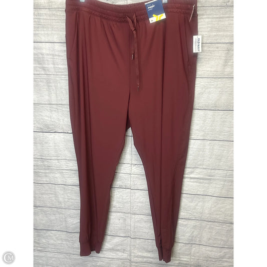 Pants Joggers By Clothes Mentor In Maroon, Size: Xl