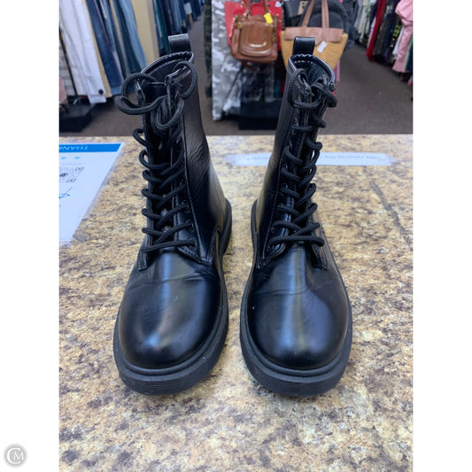 Boots Mid-calf Flats By Clothes Mentor In Black, Size: 7