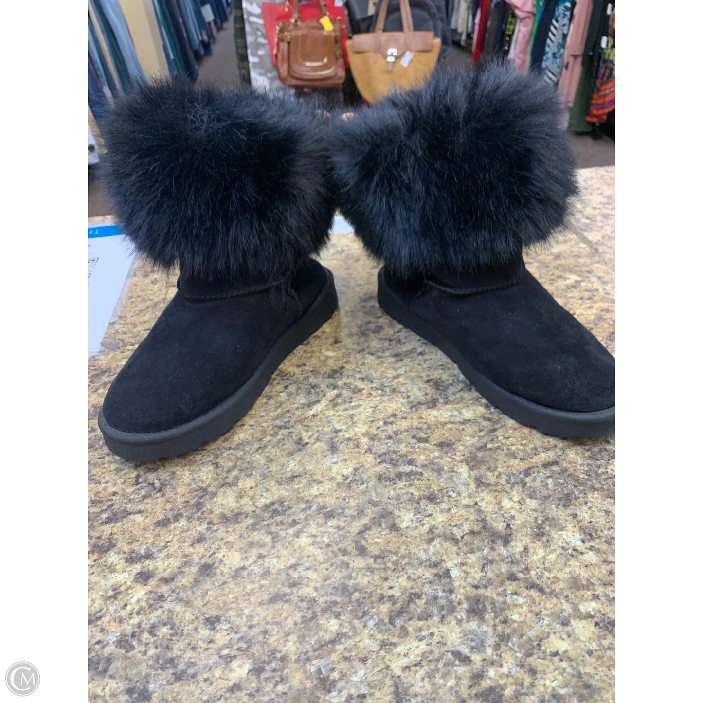 Boots Mid-calf Flats By Rouge In Black, Size: 7.5