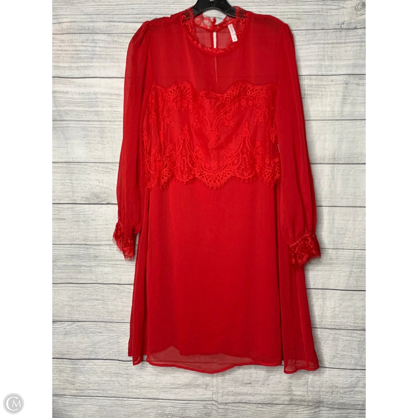 Dress Casual Midi By Xhilaration In Red, Size: L