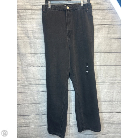 Jeans Wide Leg By Clothes Mentor In Black Denim, Size: 24