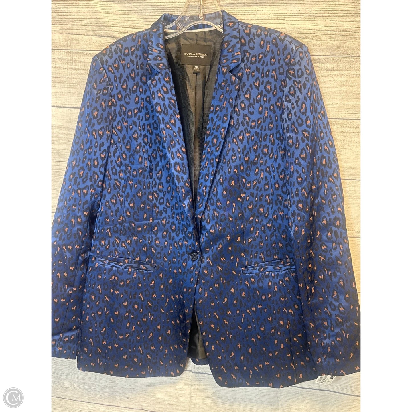 Blazer By Banana Republic In Animal Print, Size: 10