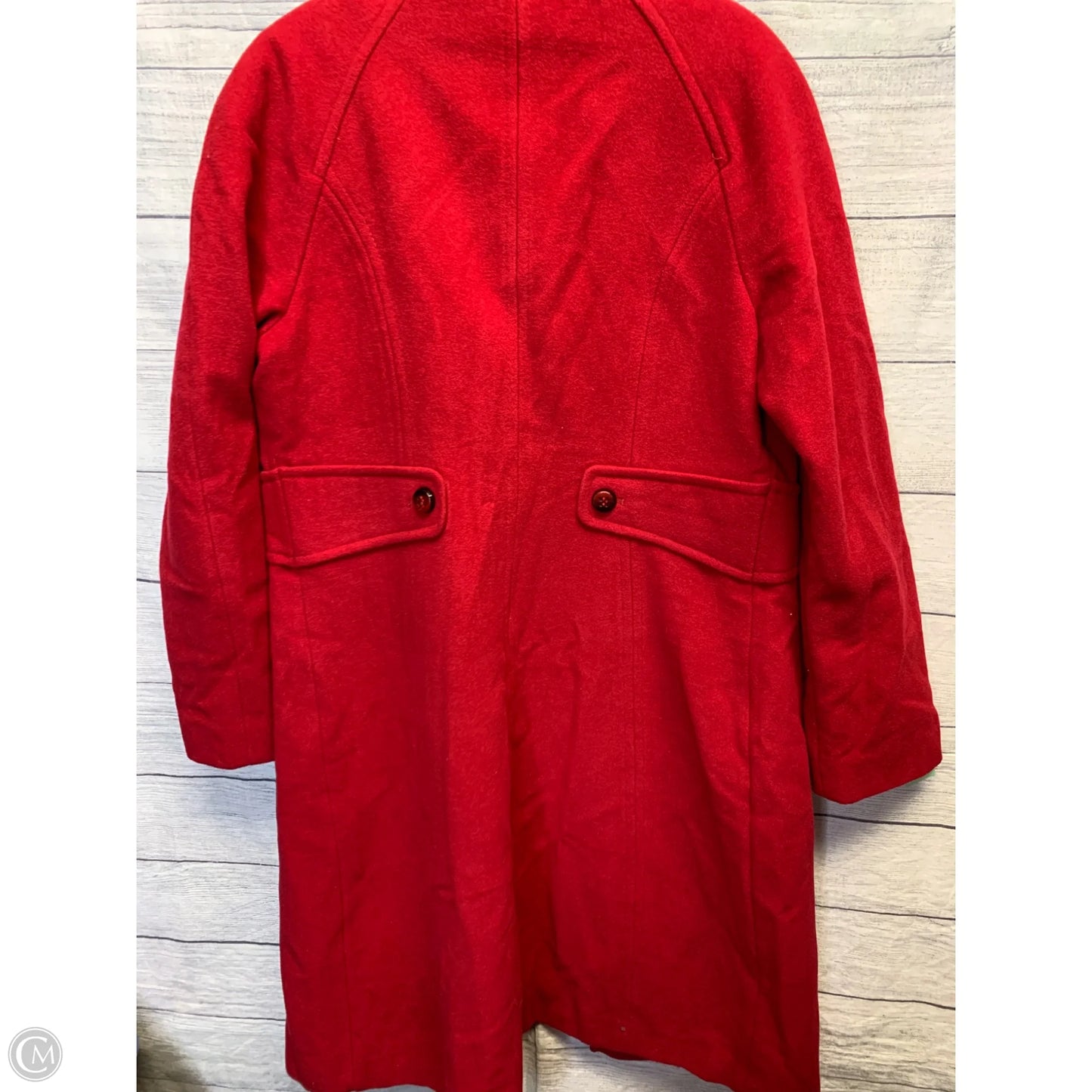 Coat Wool By Preston And New York In Red, Size: 12