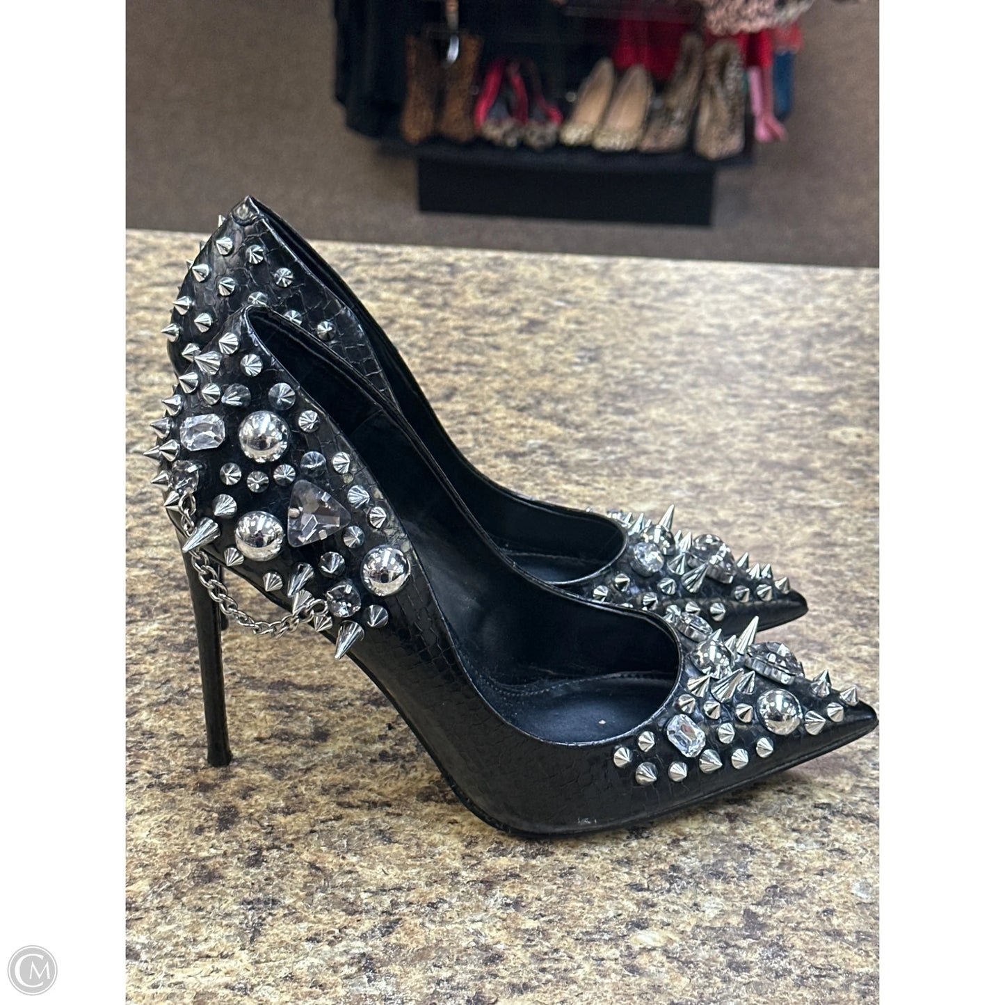 Shoes Heels Stiletto By Steve Madden In Black, Size: 8