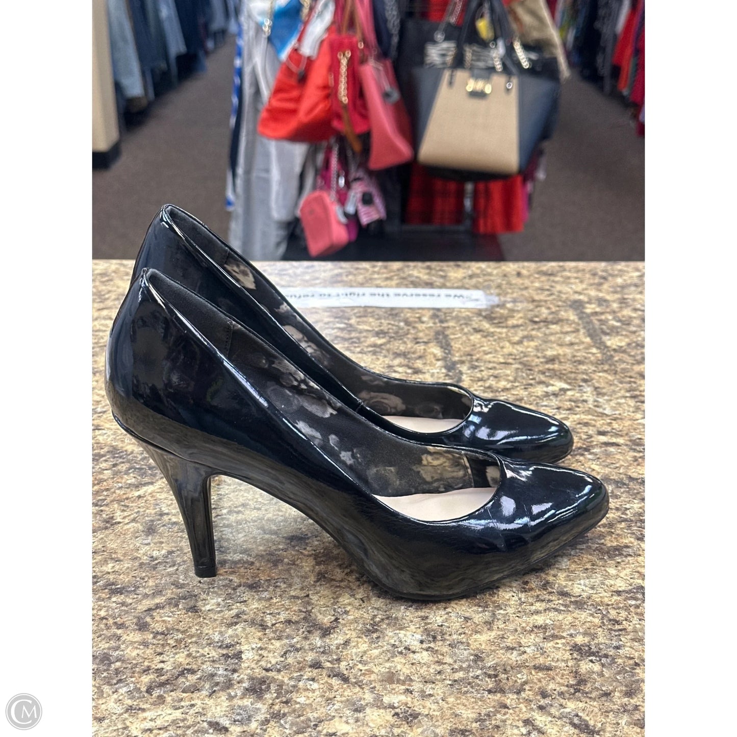 Shoes Heels Stiletto By Fergalicious In Black, Size: 11