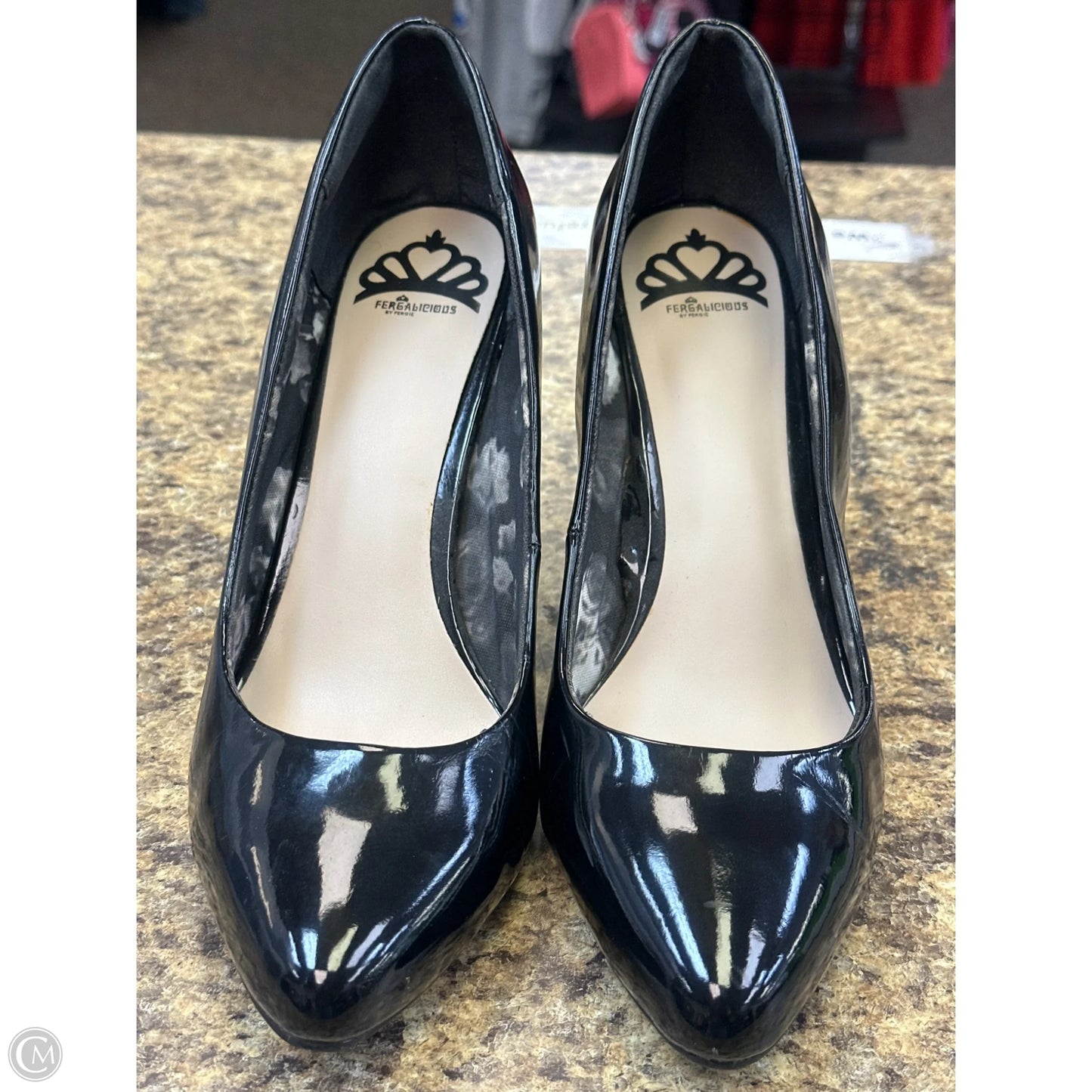 Shoes Heels Stiletto By Fergalicious In Black, Size: 11