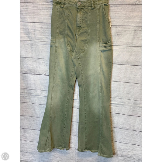 Jeans Wide Leg By Fashion Nova In Green, Size: 12