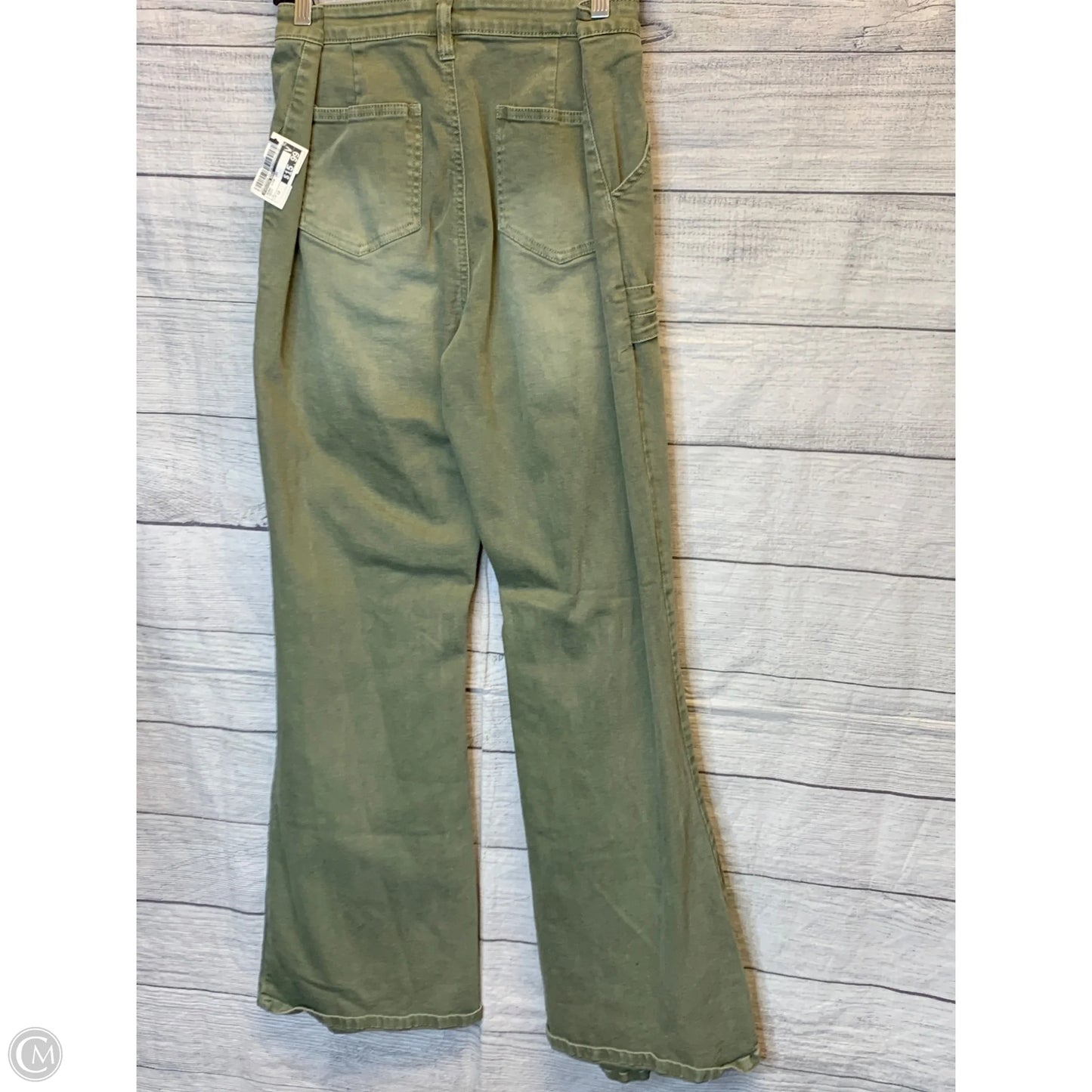 Jeans Wide Leg By Fashion Nova In Green, Size: 12