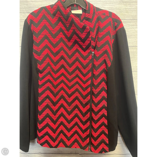 Jacket Other By Chicos In Black & Red, Size: 3x