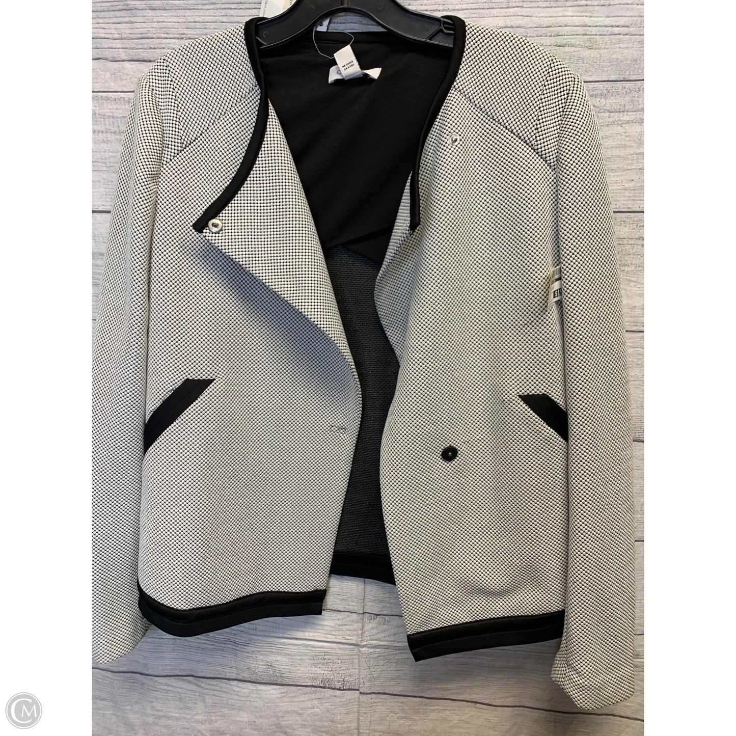 Blazer By Calvin Klein In Black & White, Size: M