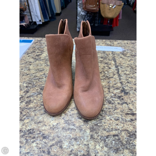 Boots Ankle Heels By Gianni Bini In Brown, Size: 8