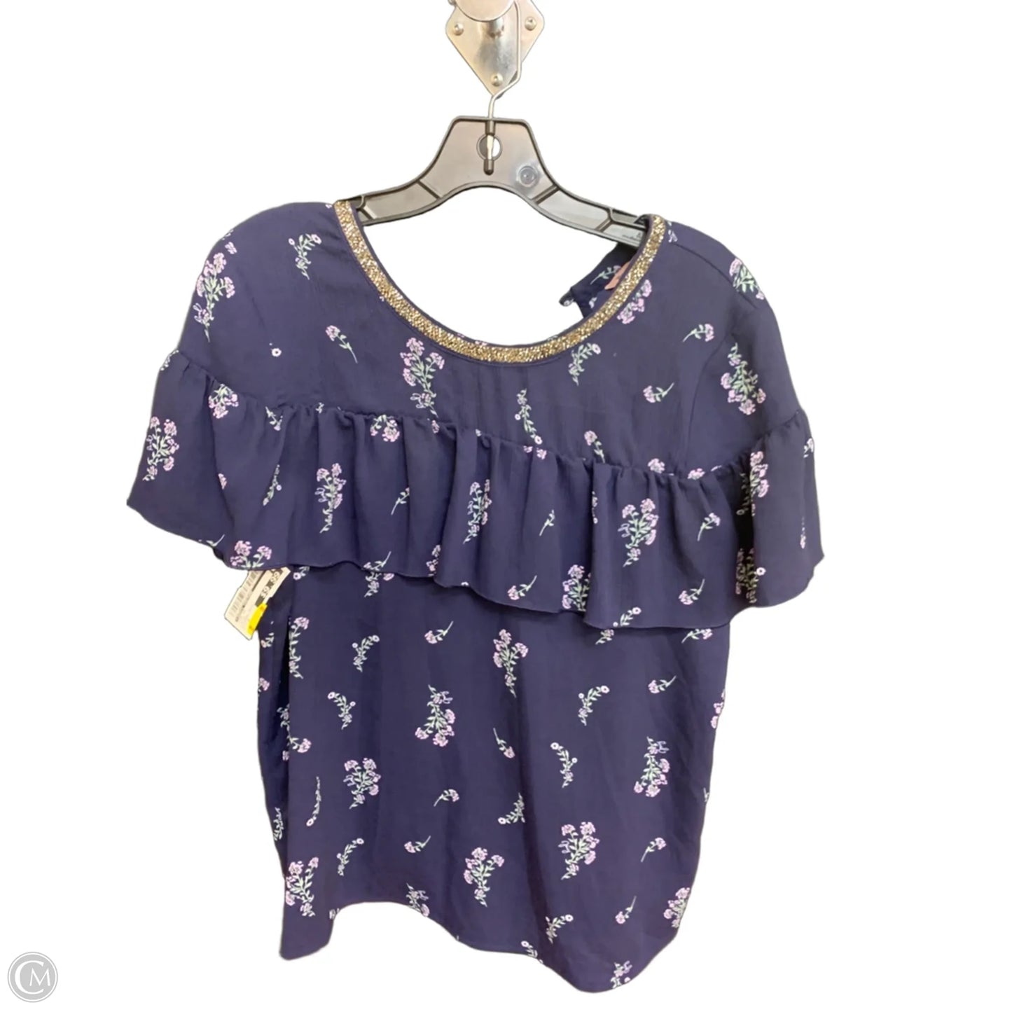 Top Short Sleeve By Juicy Couture In Blue, Size: S