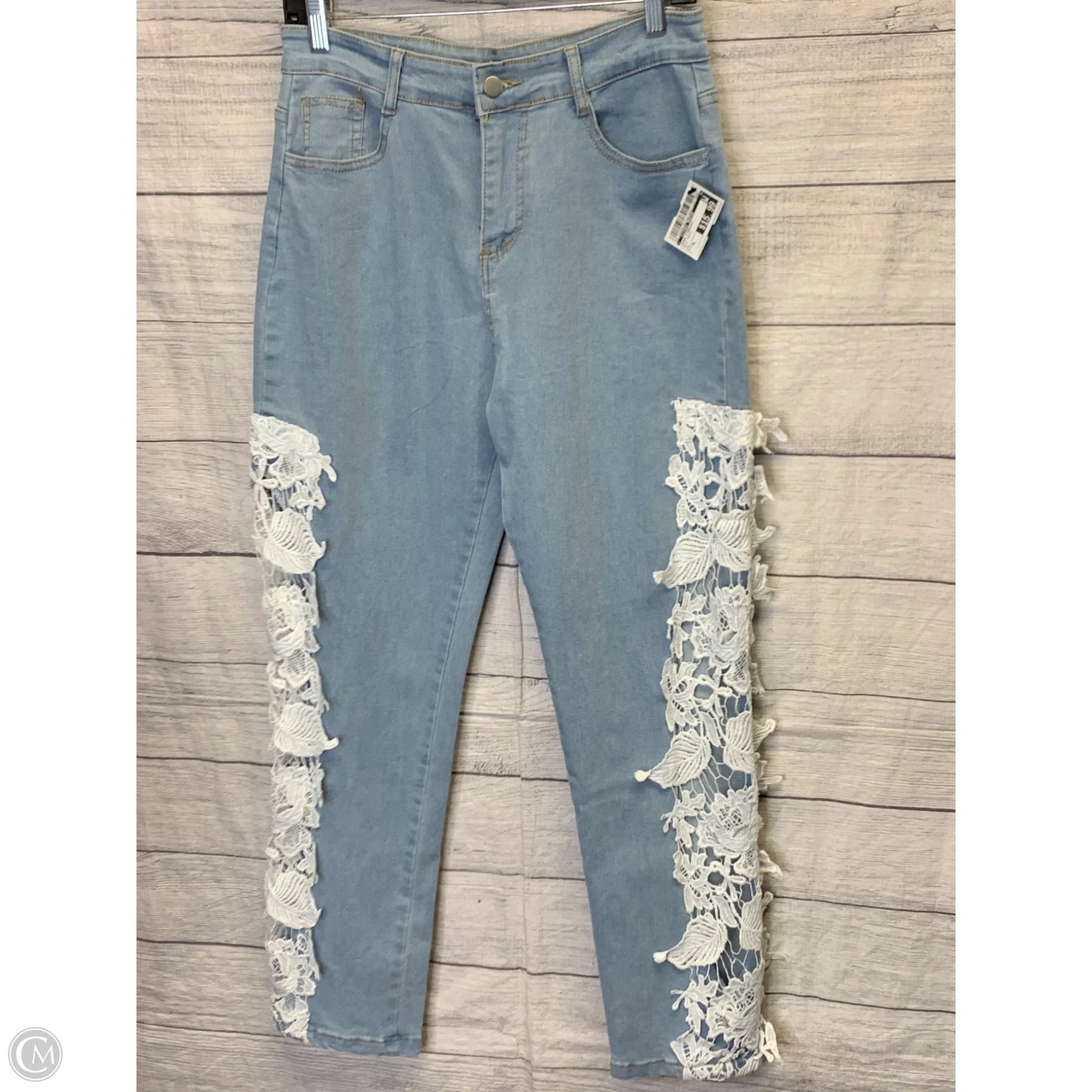 Jeans Straight By Clothes Mentor In Blue Denim, Size: Xl