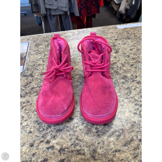 Boots Designer By Ugg In Pink, Size: 5