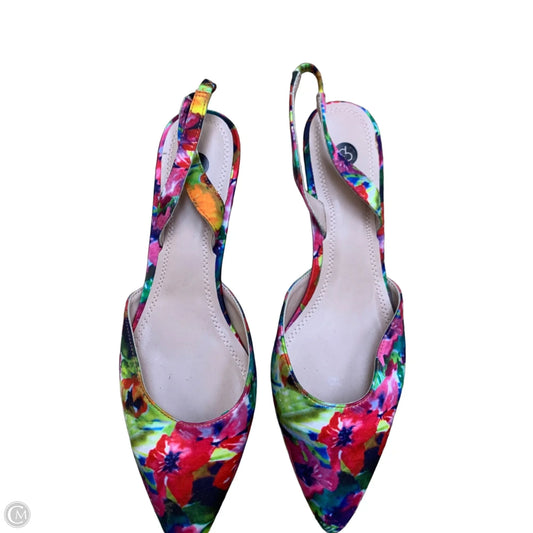 Shoes Heels Kitten By Cmf In Multi-colored, Size: 9.5