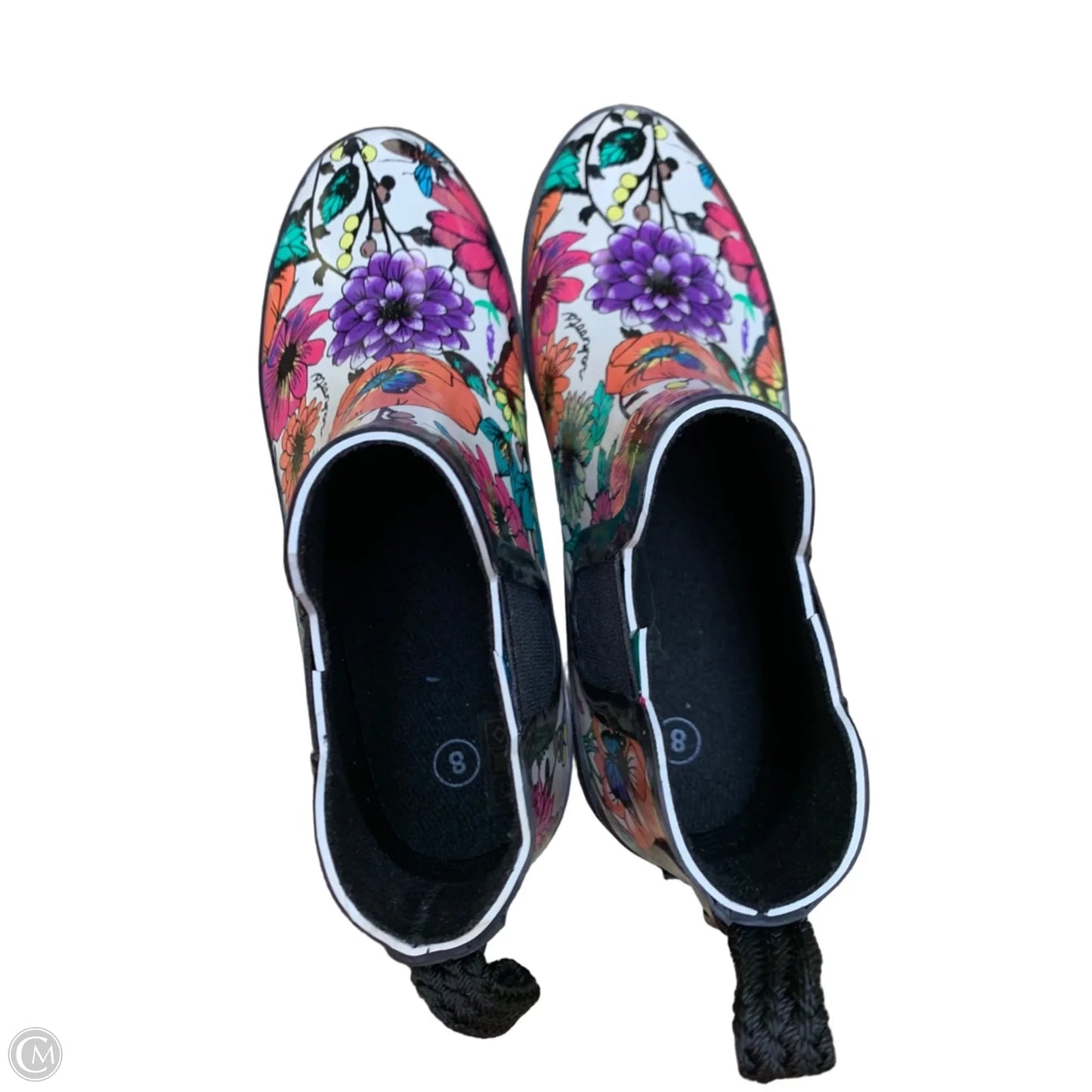 Boots Rain By Sakroots In Floral Print, Size: 8