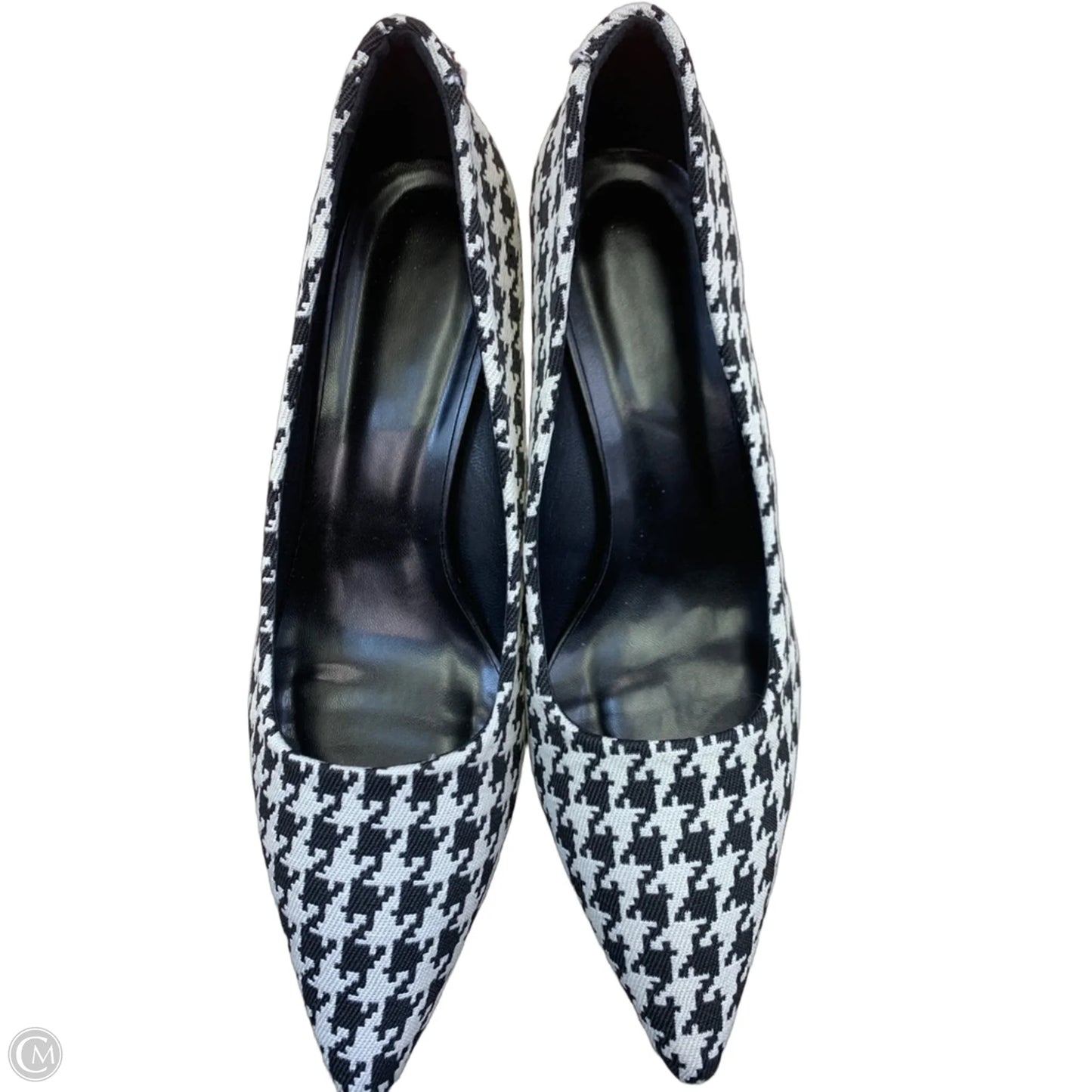 Shoes Heels Kitten By Clothes Mentor In Black & White, Size: 9