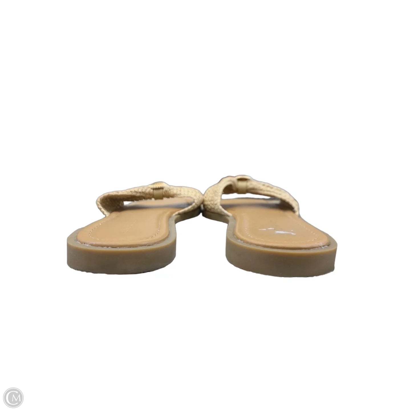 Sandals Flip Flops By Andiano In Gold, Size: 9.5