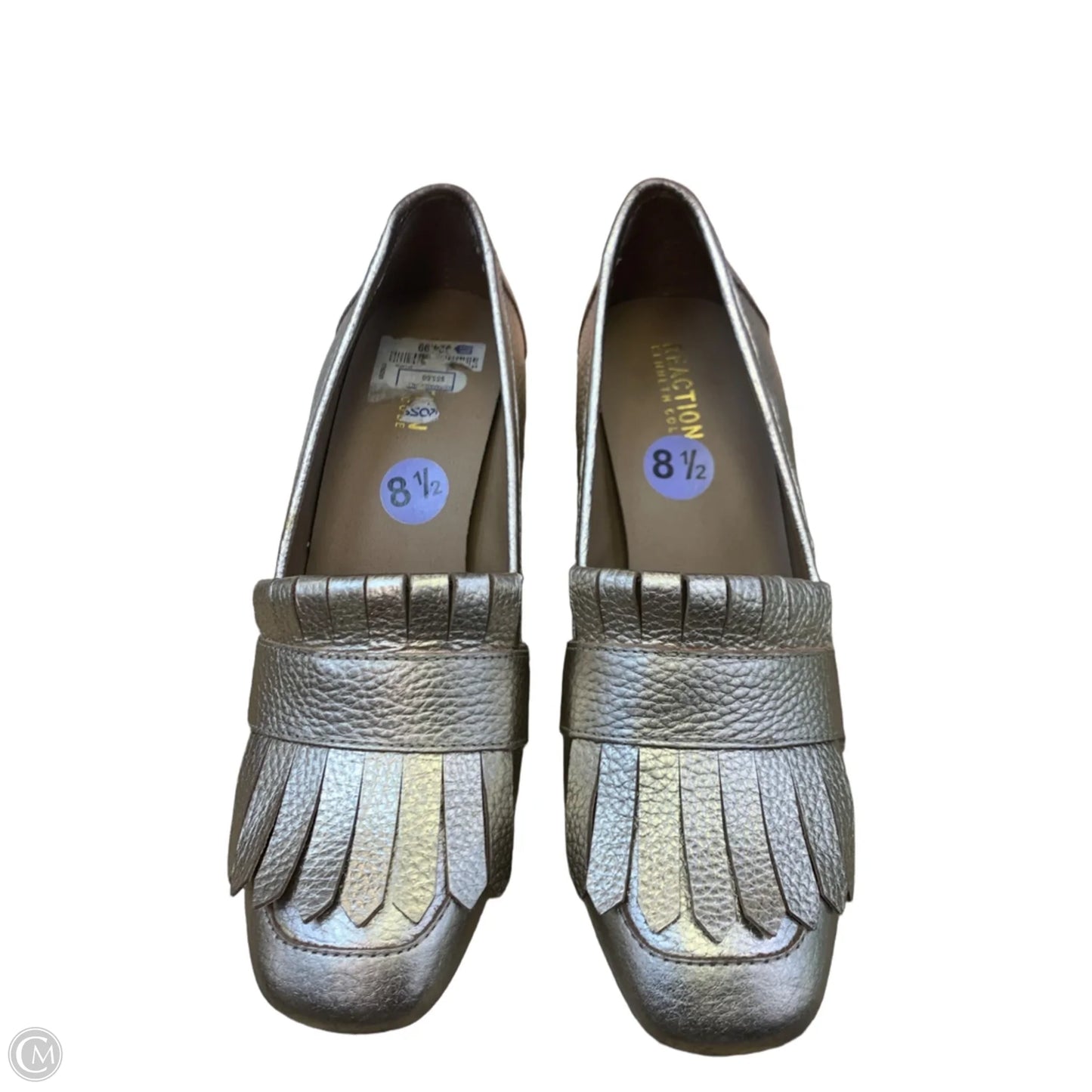 Shoes Heels Block By Clothes Mentor In Gold, Size: 8.5