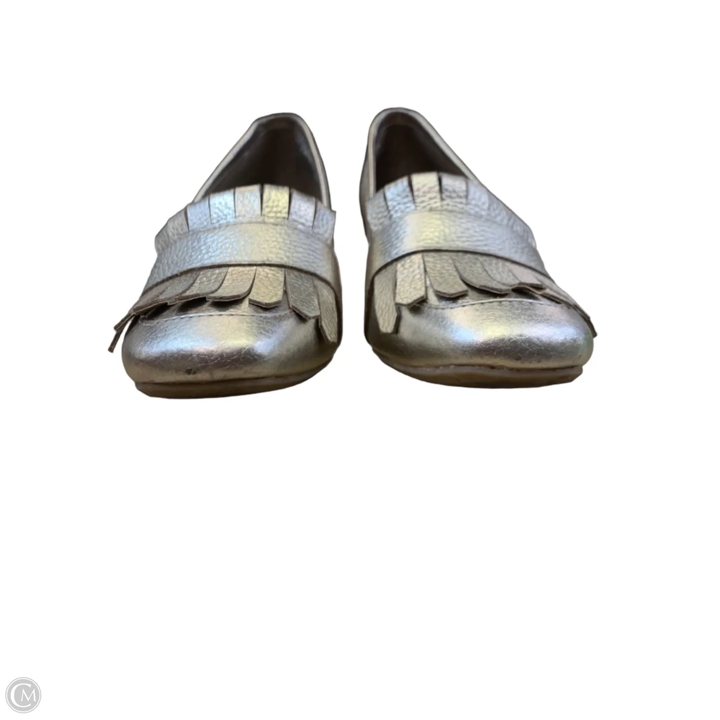 Shoes Heels Block By Clothes Mentor In Gold, Size: 8.5