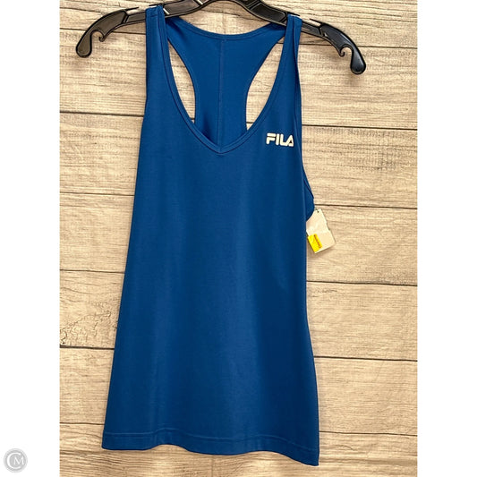 Athletic Tank Top By Fila In Blue, Size: S