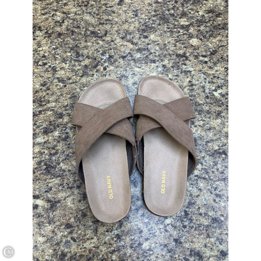 Sandals Flats By Old Navy In Brown, Size: 7