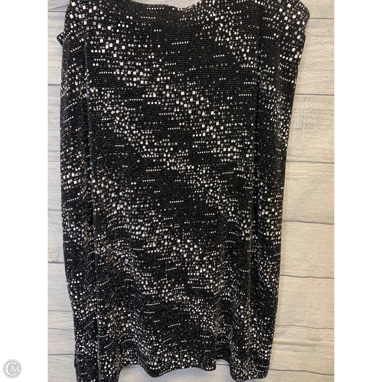 Skirt Midi By Ashley Stewart In Black & Silver, Size: 20