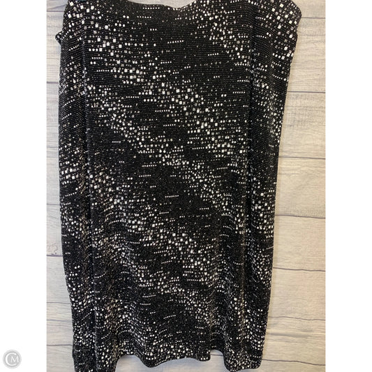 Skirt Midi By Ashley Stewart In Black & Silver, Size: 20