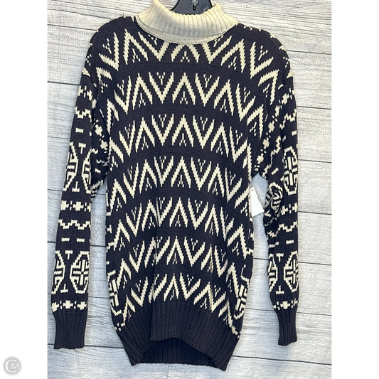 Sweater By Cmf In Blue & Cream, Size: S