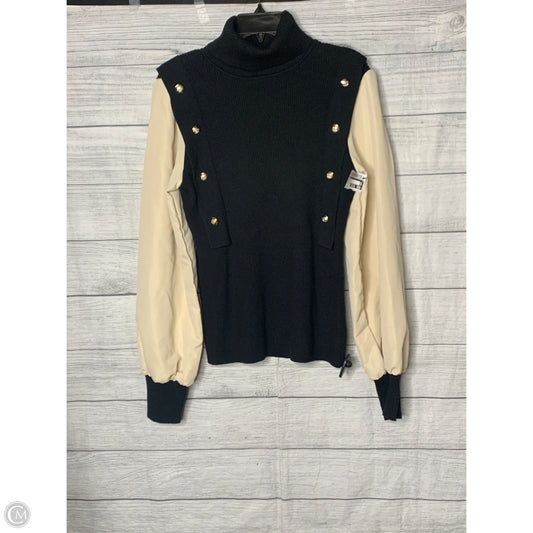 Top Long Sleeve By Shein In Black & Tan, Size: L
