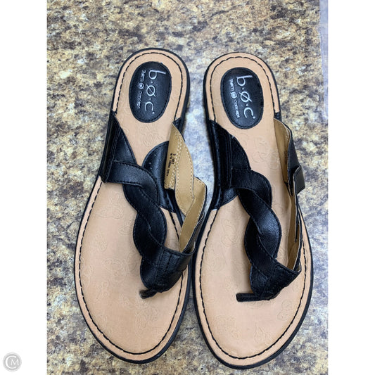 Sandals Flats By Boc In Black, Size: 9