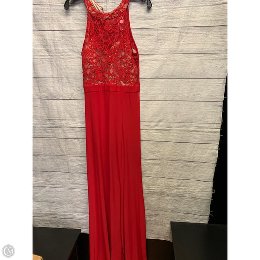 Dress Party Long By Clothes Mentor In Red, Size: 8p