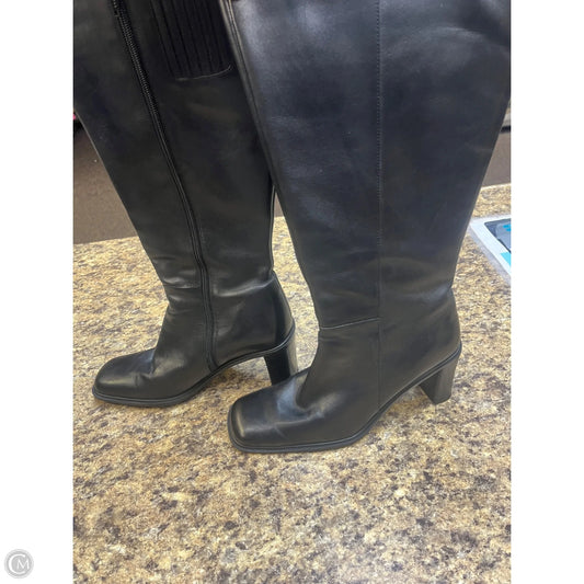 Boots Mid-calf Heels By Clothes Mentor In Black, Size: 8