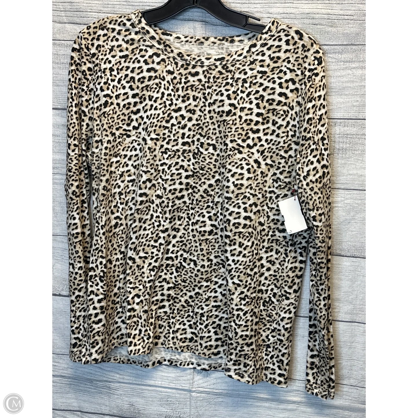 Top Short Sleeve By Banana Republic In Animal Print, Size: L