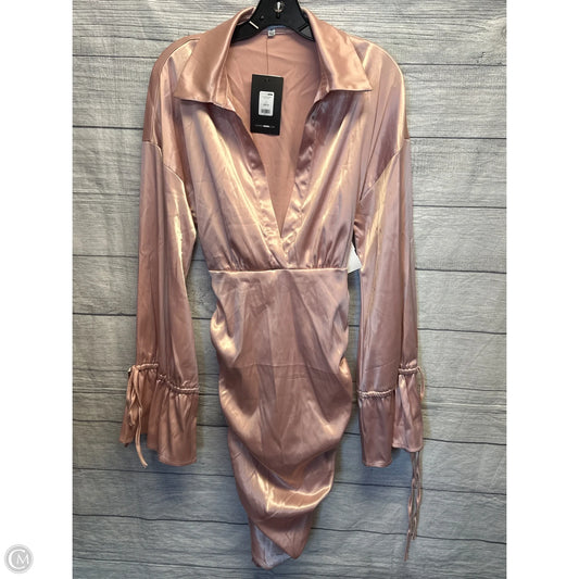 Dress Casual Midi By Fashion Nova In Pink, Size: M