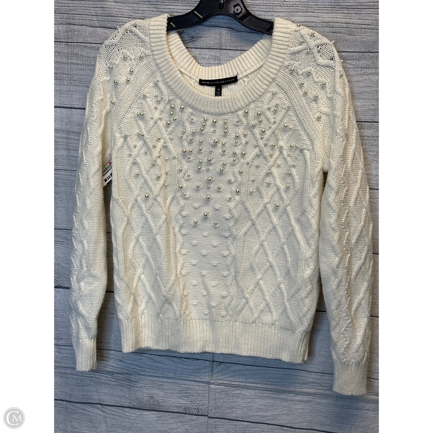 Sweater By White House Black Market In Cream, Size: 14