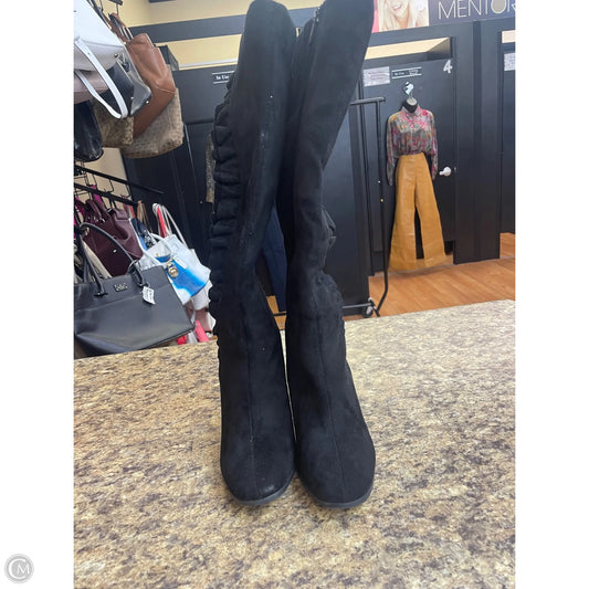 Boots Knee Heels By Impo In Black, Size: 8