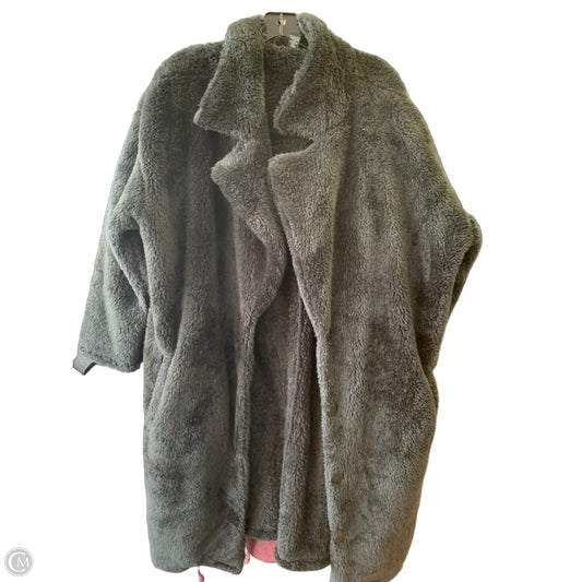 Jacket Faux Fur & Sherpa By Forever 21 In Black, Size: 1x
