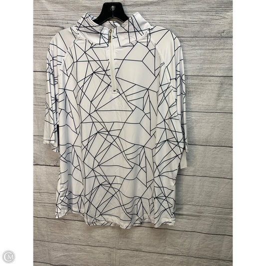 Top Short Sleeve By Clothes Mentor In Black & White, Size: Xxl