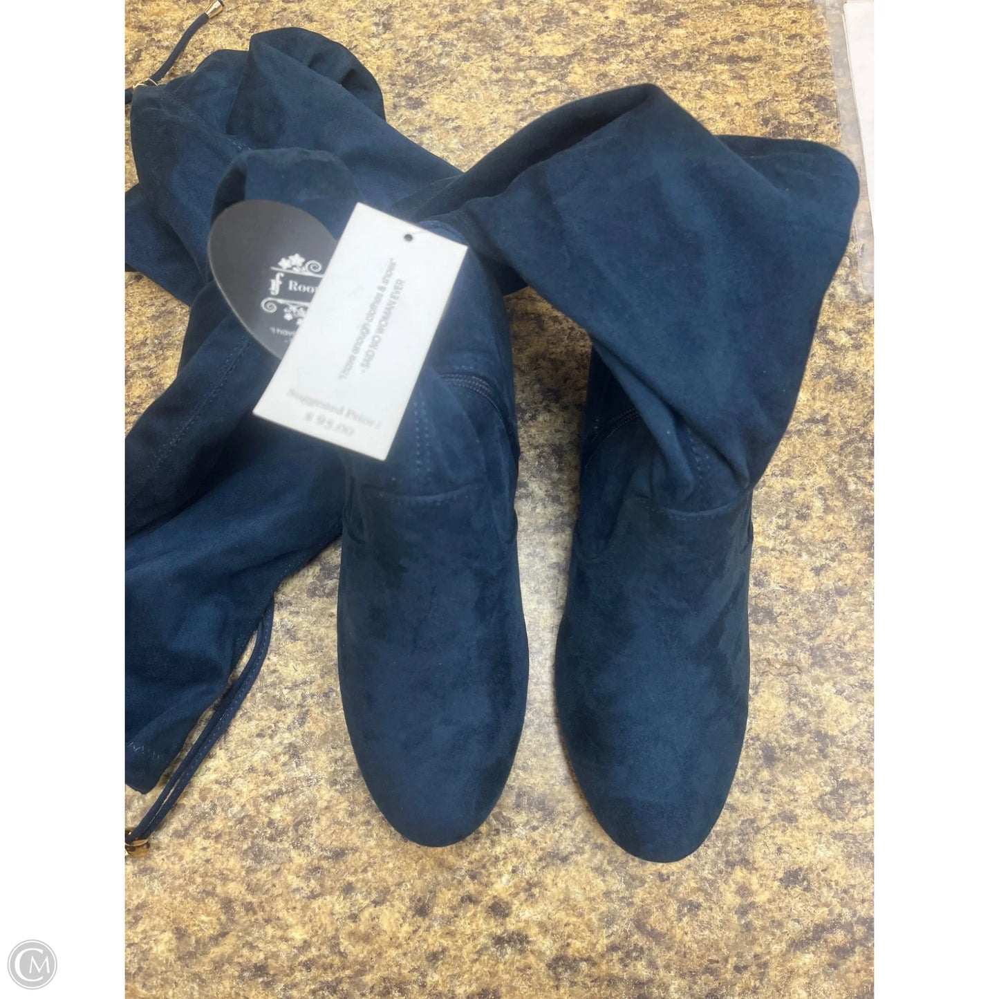 Boots Ankle Heels By Alfani In Blue, Size: 11