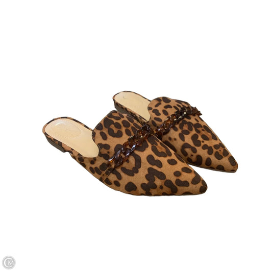 Shoes Flats By Comfort Casual In Animal Print, Size: 8