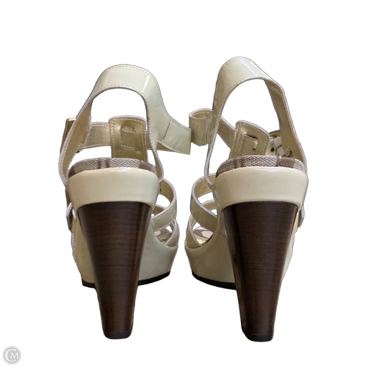 Sandals Designer By Coach In Cream, Size: 10