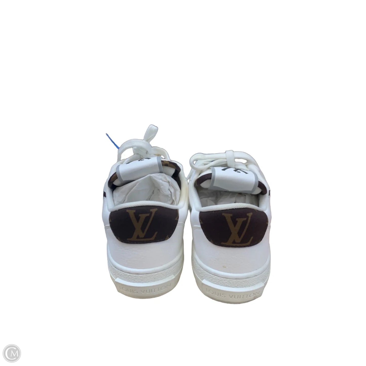 Shoes Luxury Designer By Louis Vuitton In White, Size:
