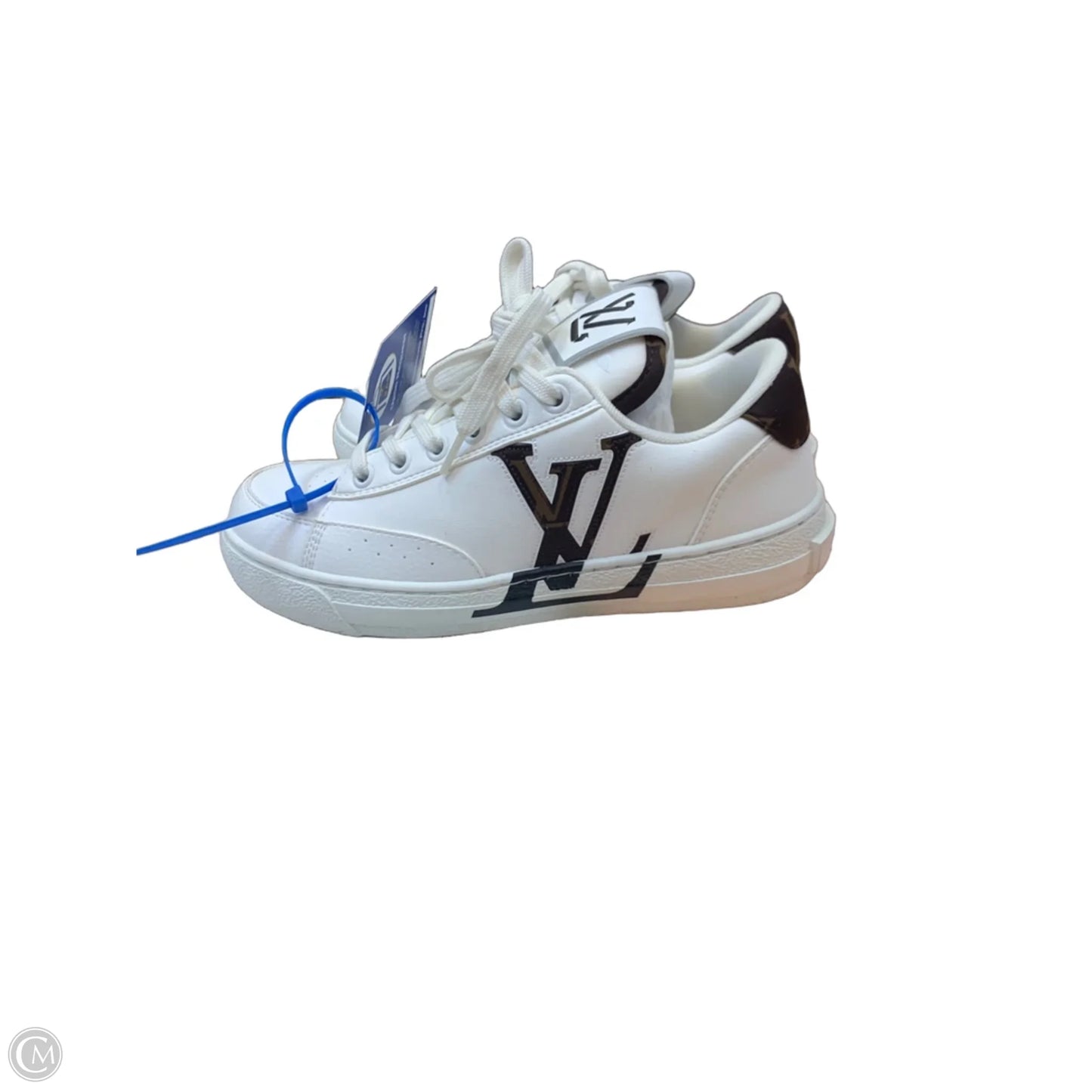Shoes Luxury Designer By Louis Vuitton In White, Size: