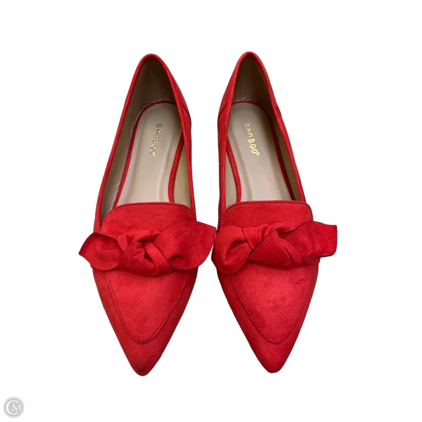 Shoes Flats By Bamboo In Red, Size: 10