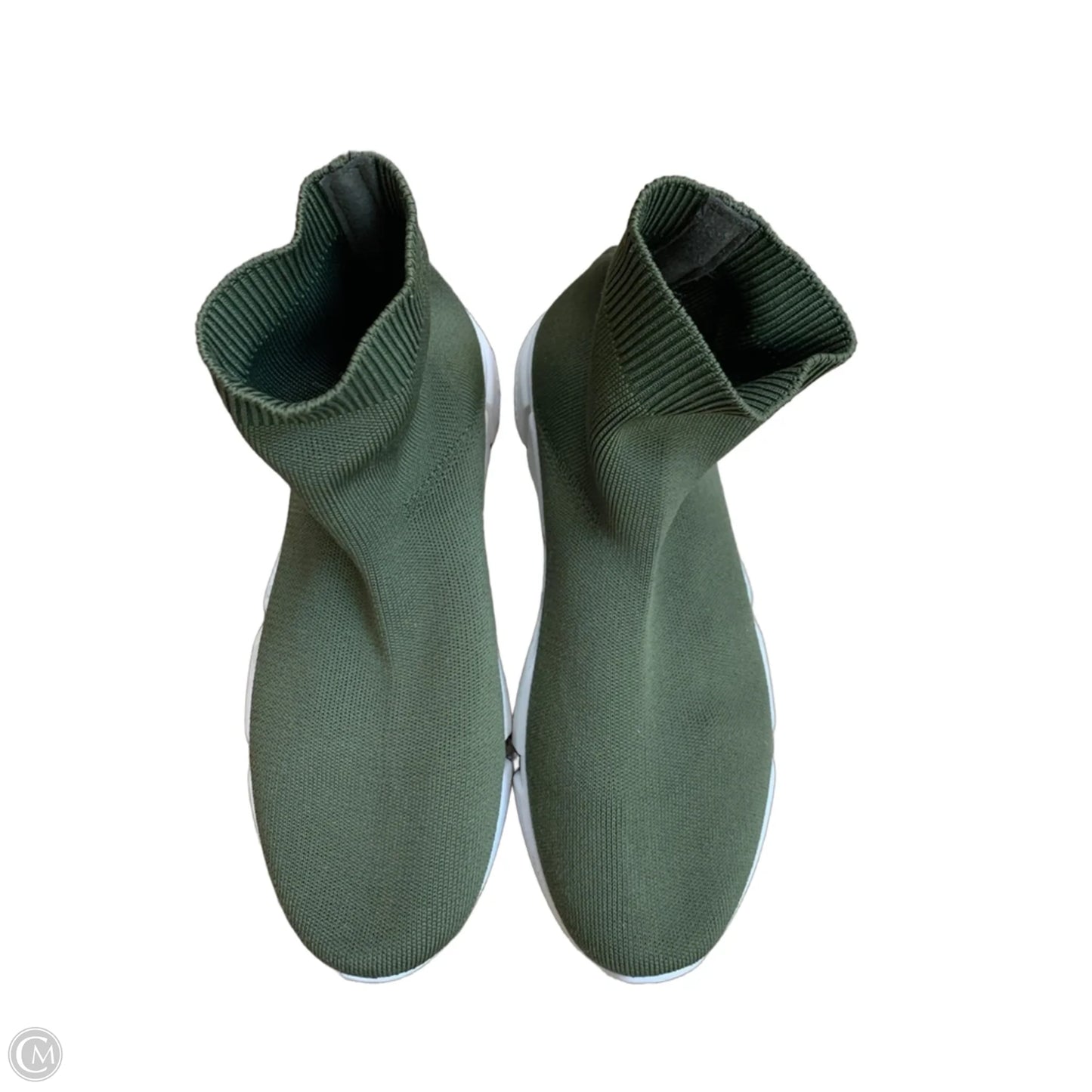 Shoes Sneakers By Bamboo In Green, Size: 7