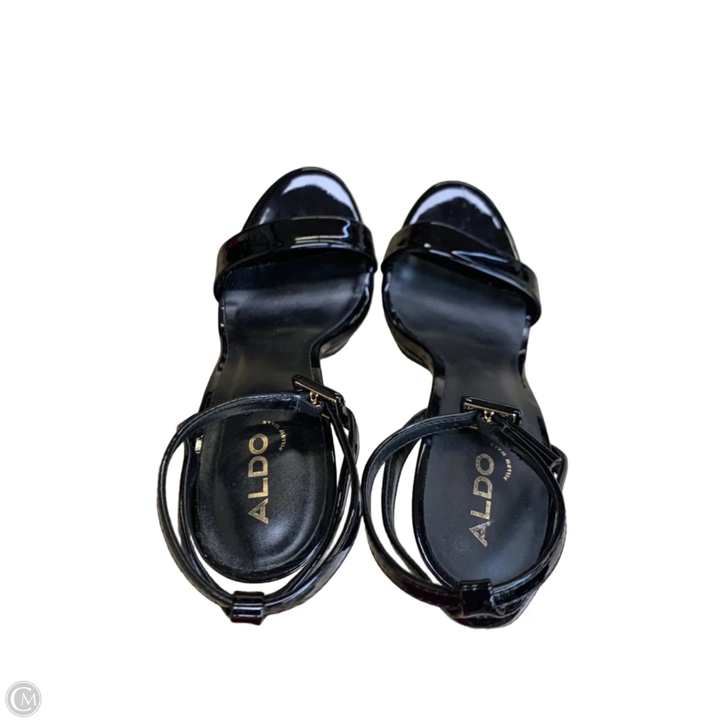 Sandals Heels Stiletto By Aldo In Black, Size: 8